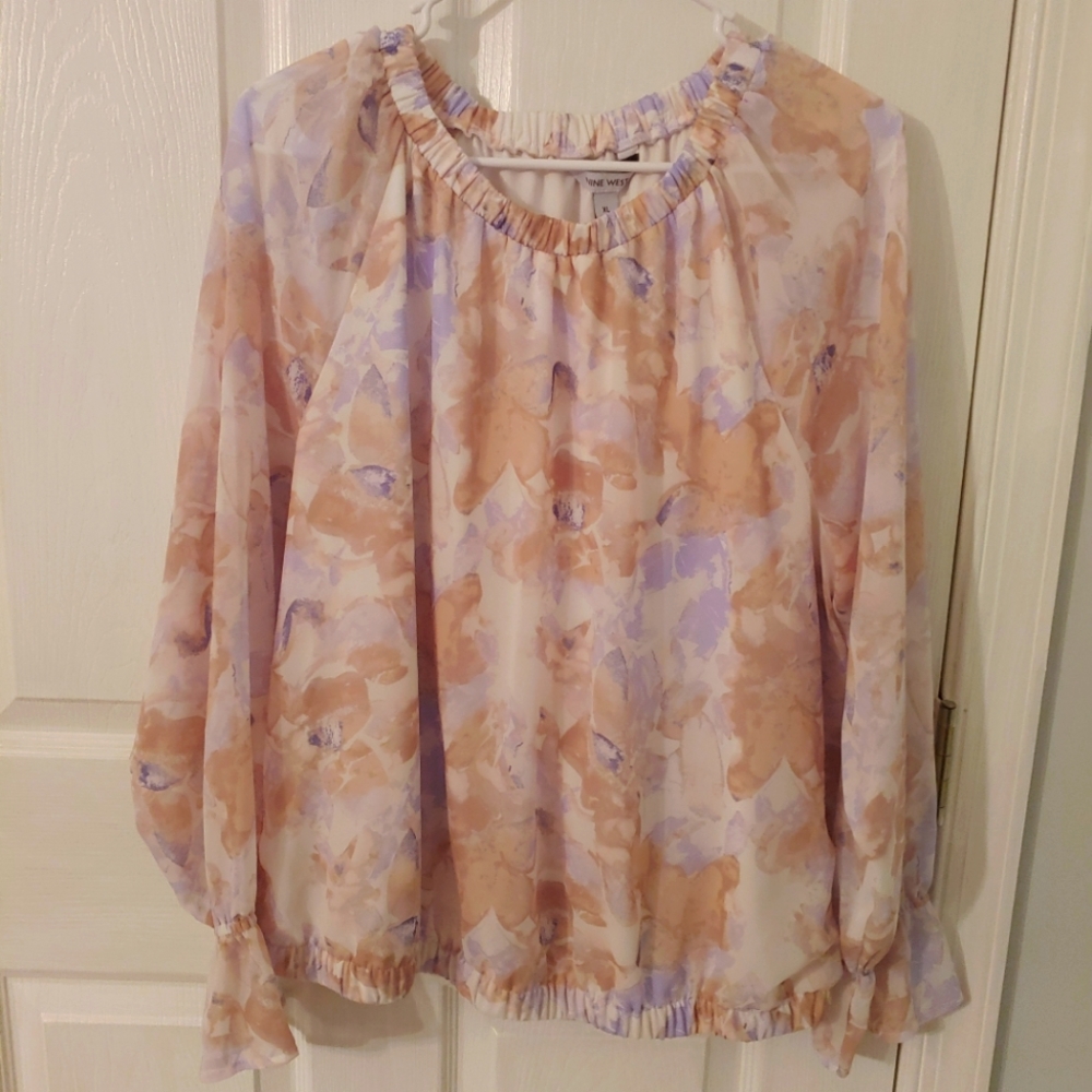 Nine West Floral Blouse